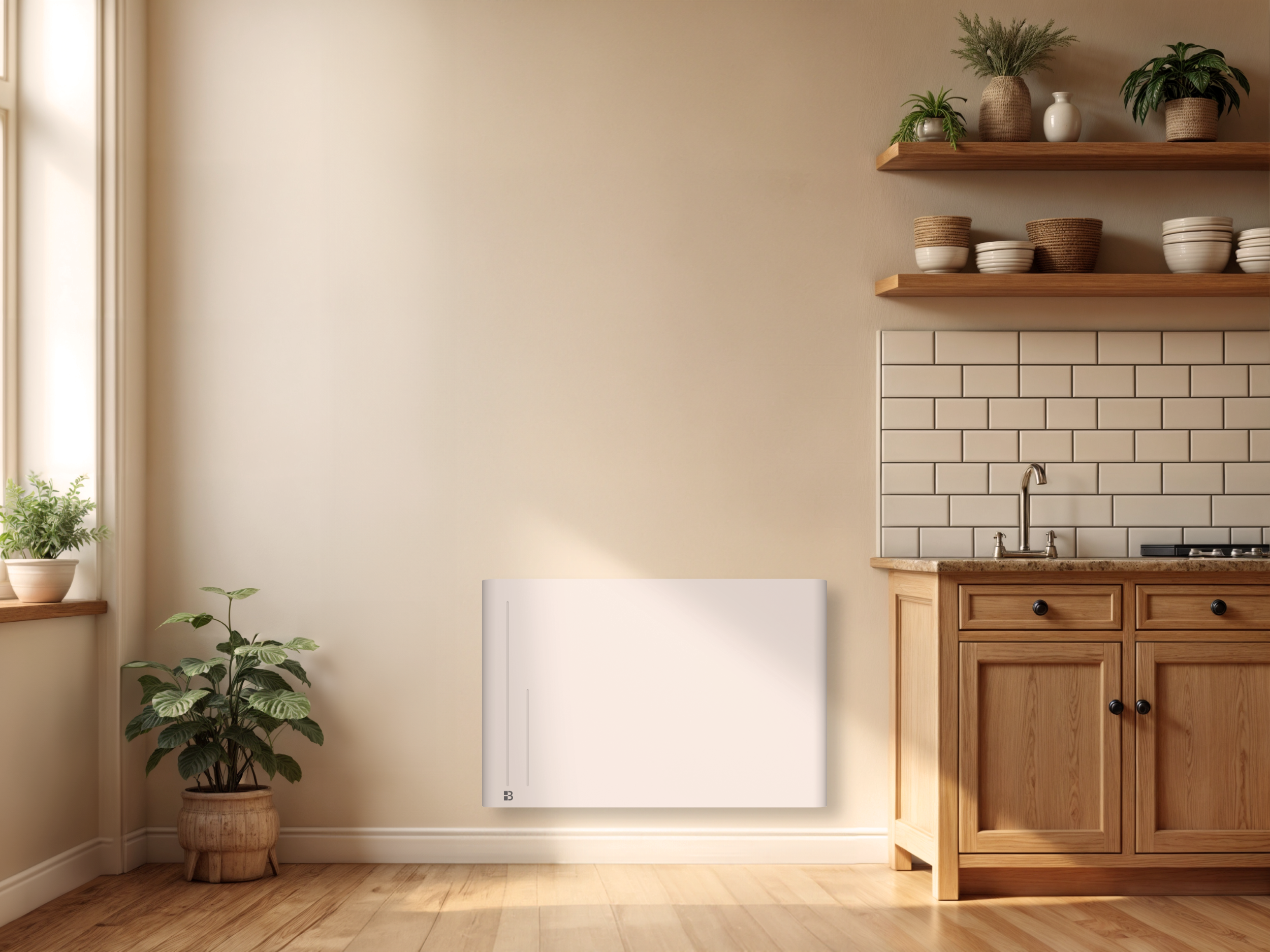 Radiateur électrique Inertie Sèche Bestherm ALBA 1500W - Blanc, Programmation Intelligente
