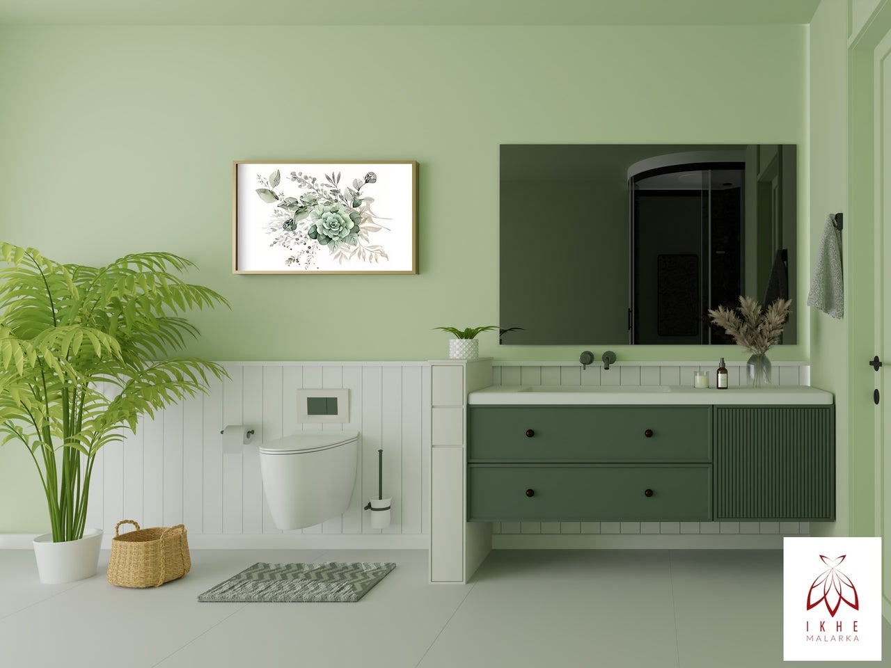 1 x 0,12 m² Painel de parede estilo rústico – Poliestireno rígido branco – Boiserie decorativa LB02 - 6