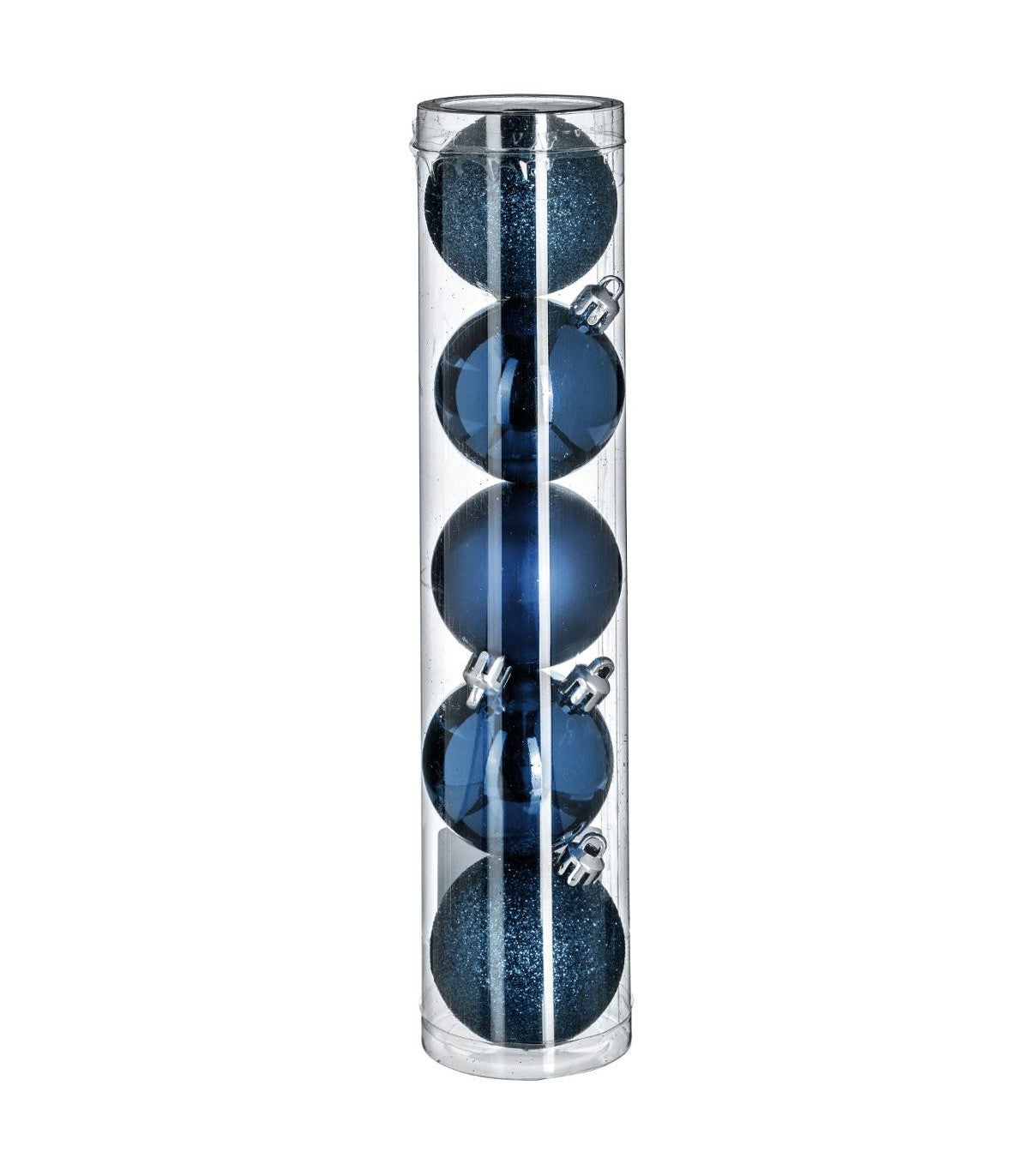 Déco de sapin Lot de 5 Boules de Noël D 5 cm - Bleu nuit | Leroy Merlin