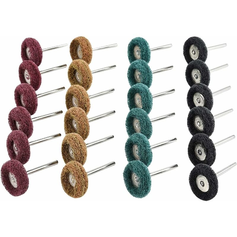 Lot De 20 Roues De Polissage Coton Tige 2,35 Mm Pour Outils Rotatifs