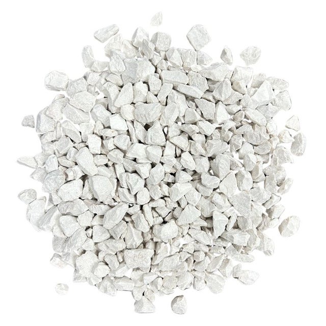 PACK Gravier Calcaire SUPER Blanc + Géotextile = 4 Big Bag de Gravier Ø 6/14 mm (≃ 80M²) + Géotextile 100m2 - Livraison PREMIUM