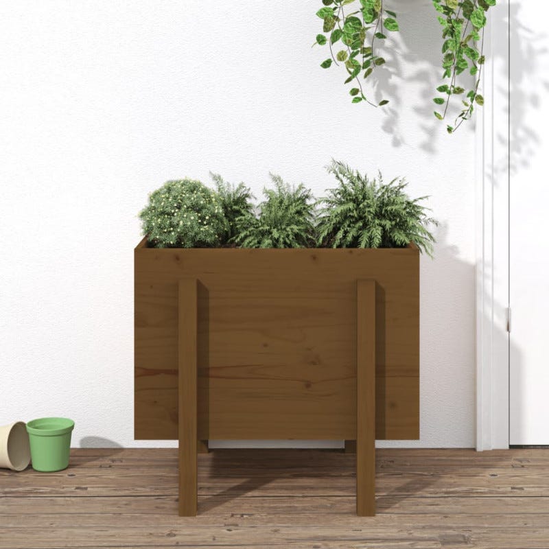 Fioriera Con Traliccio VidaXL In Legno Massello Di Abete Grigio - 45x30x74 Cm Per Piante Rampicanti Da Esterno, Balcone E Giardino