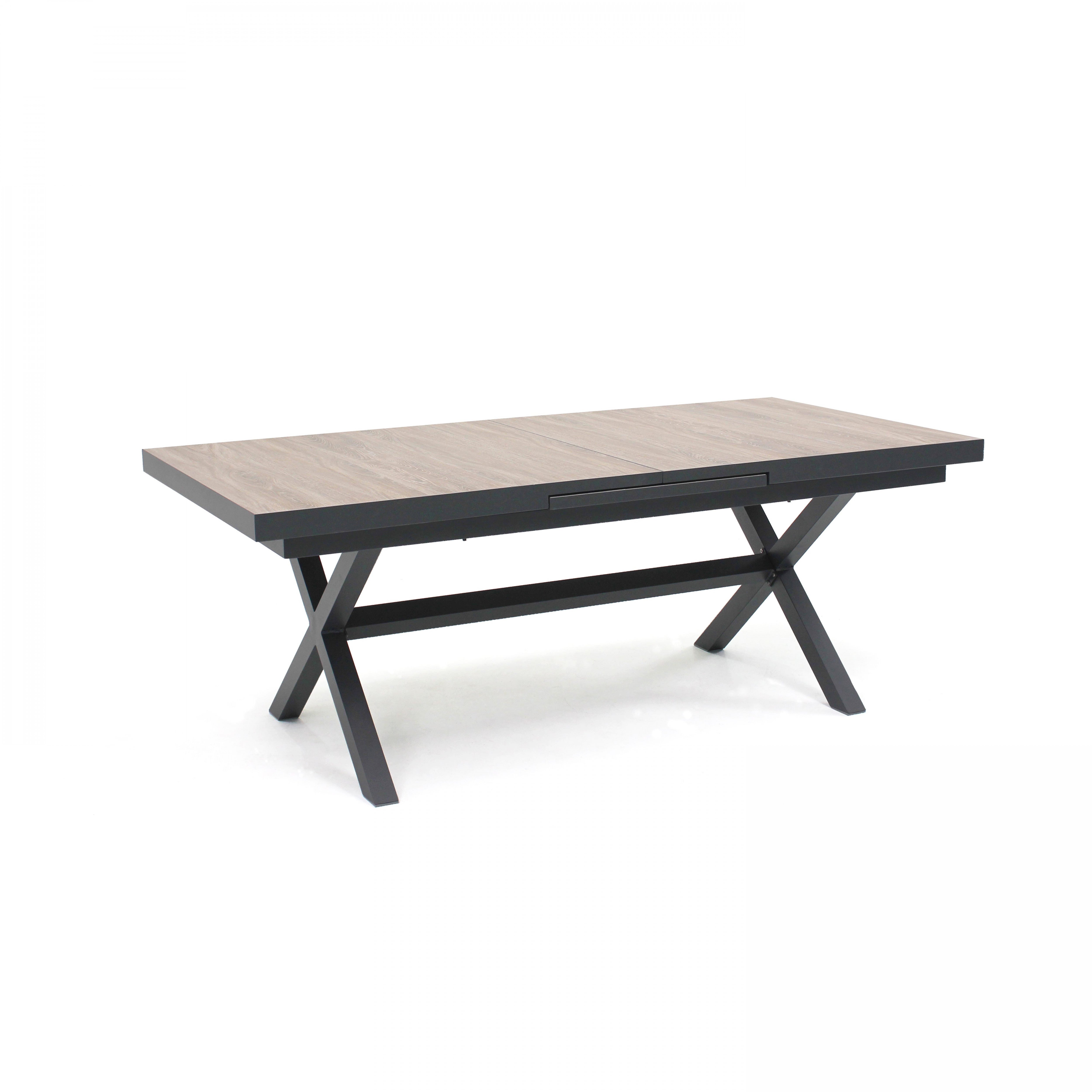 Table extensible aluminium et céramique avec 10 chaises , Tivoli - Oviala - 6