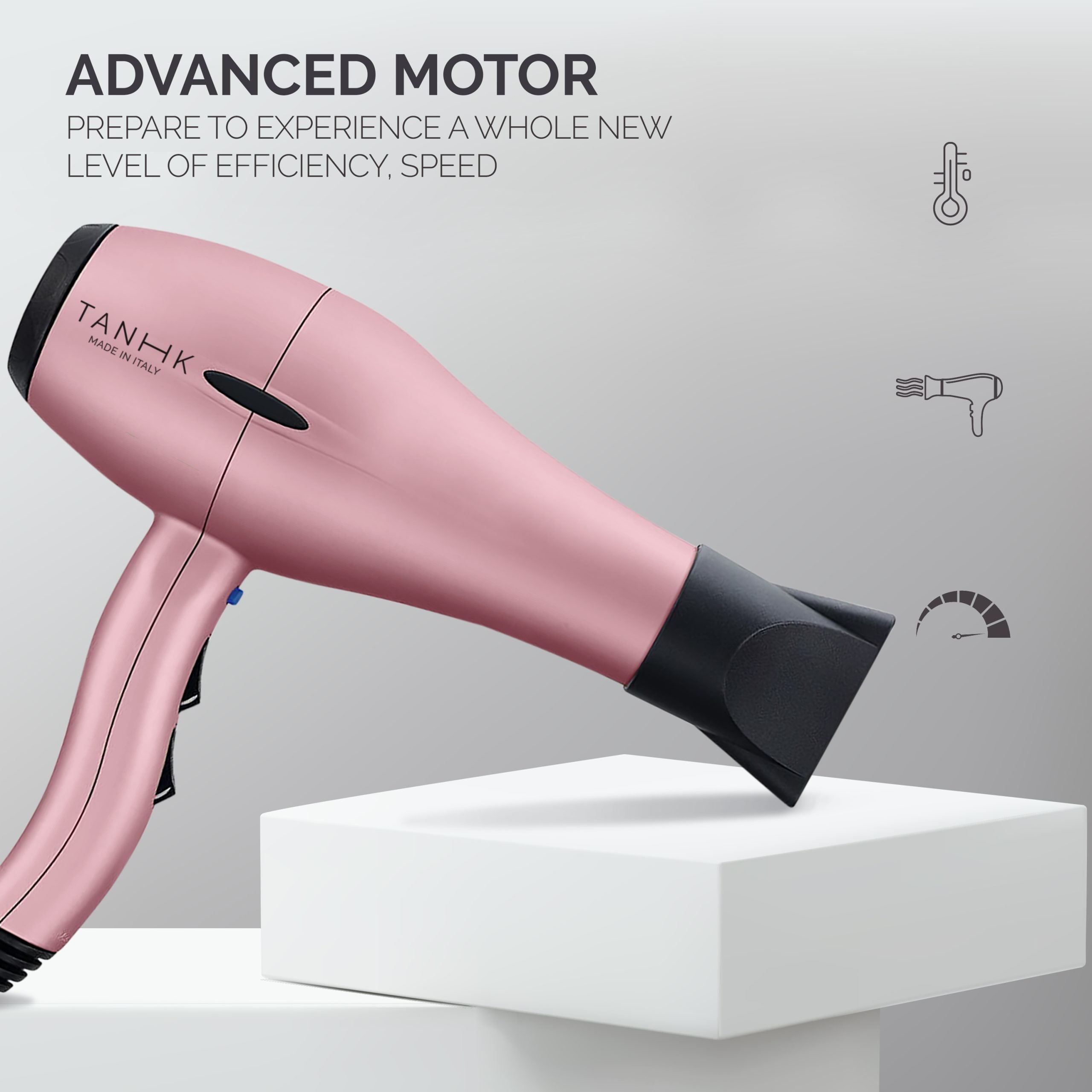 ASCIUGACAPELLI PHON FONO PROFESSIONALE GM105 2200 2400 Watts Con 3 LIVELLI Di Calore - Team DCR Shop - Foto 2