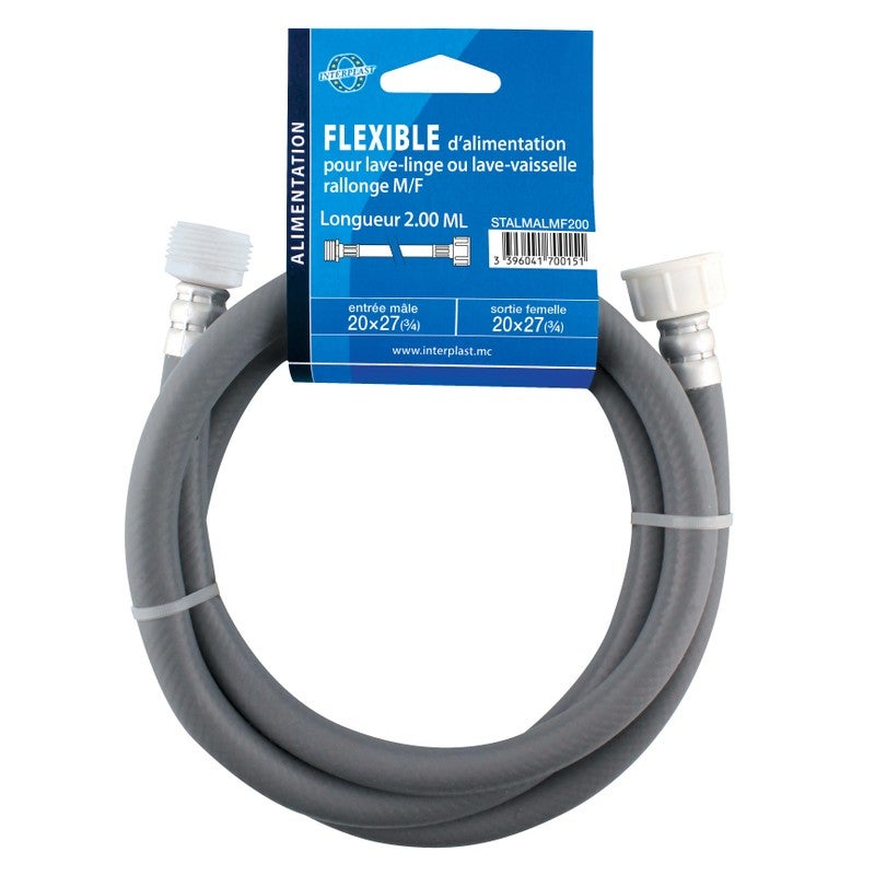 Flexible d'alimentation machine à laver Ø3/4
