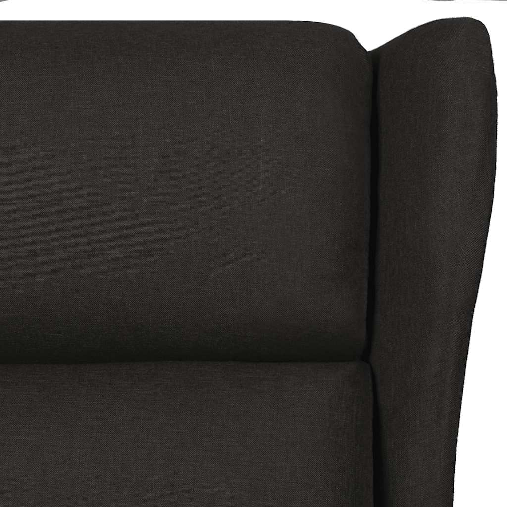 Fauteuil de massage noir en tissu - 7