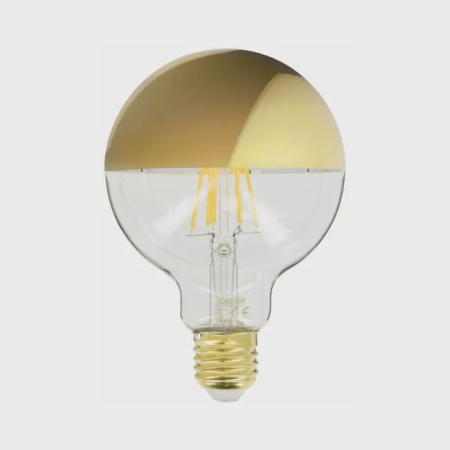 Xanlite - Żarówka LED G95 Gold, gwint E27, 8W zużycie. (odpowiednik 62W), 360 lumenów, światło białe ciepłe - RFDE850B95TG