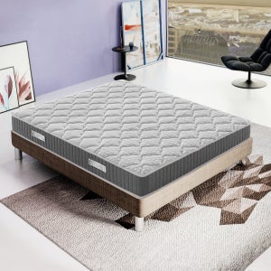 Materasso Elekctra 140x200 cm – Spessore 30 cm – Ibrido: Molle insacchettate + Schiuma Memory Foam – Sostegno Tonico e Indipendenza del Letto – Certificazione SANITIZED (Anti batterico / Anti acaro