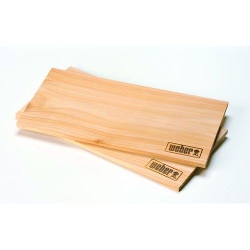 Planches à fumer WEBER - cèdre - 2pcs - 15x30cm - 4