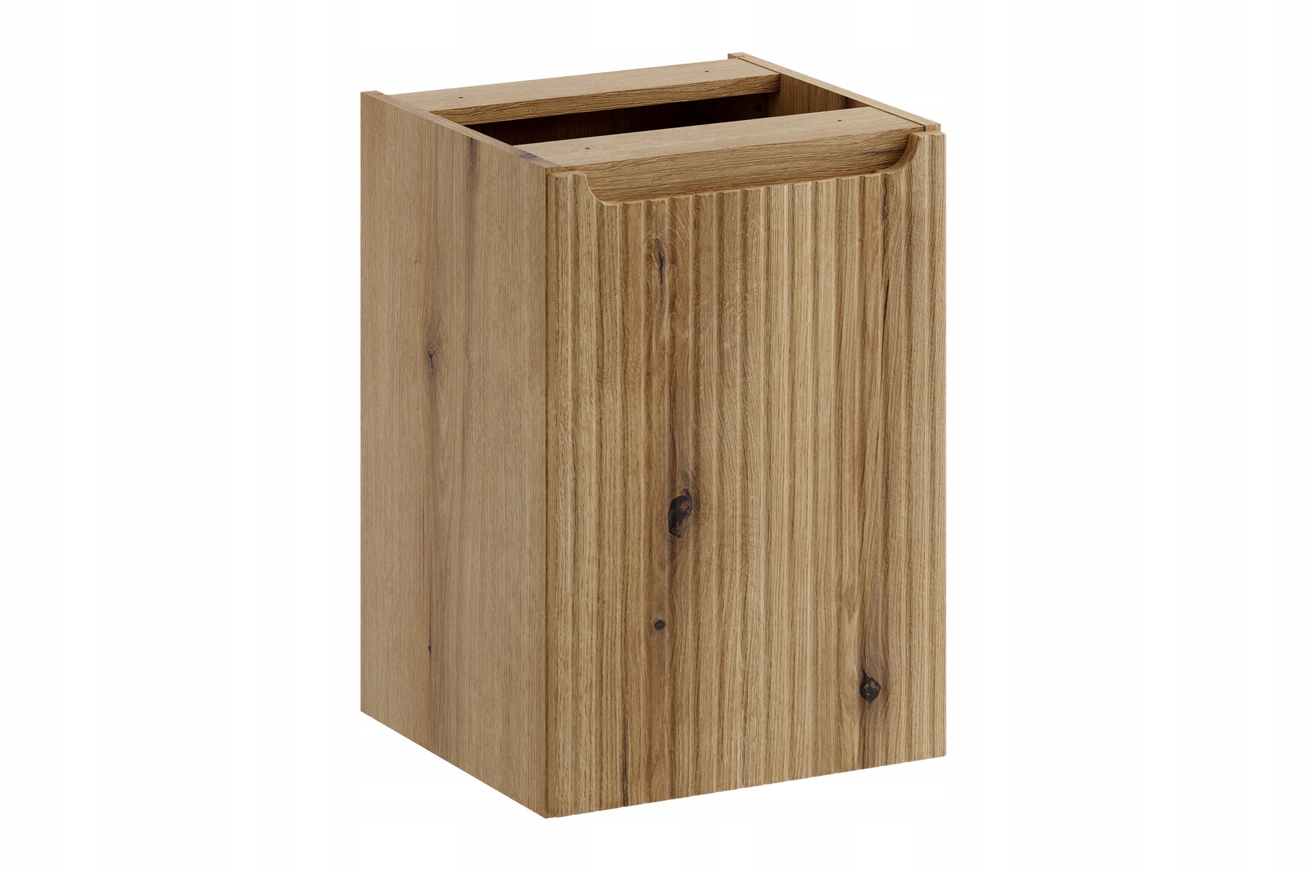 Meuble bas de salle de bain 40 cm avec panier à linge NOVA chêne Coast Evoke - 2