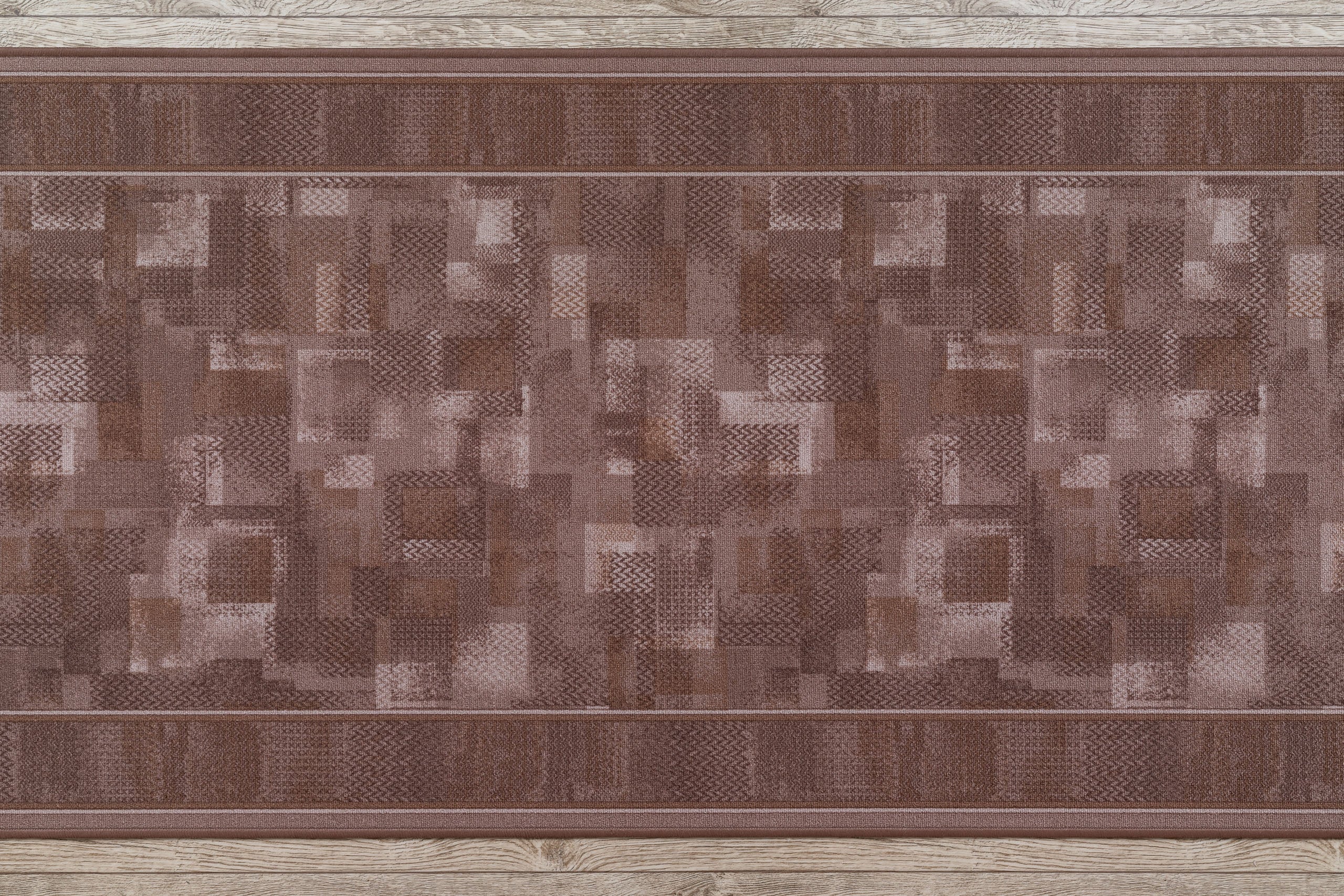 PASSATOIA GOMMATA TRIBE marrone 100cm 100x460 cm - 5