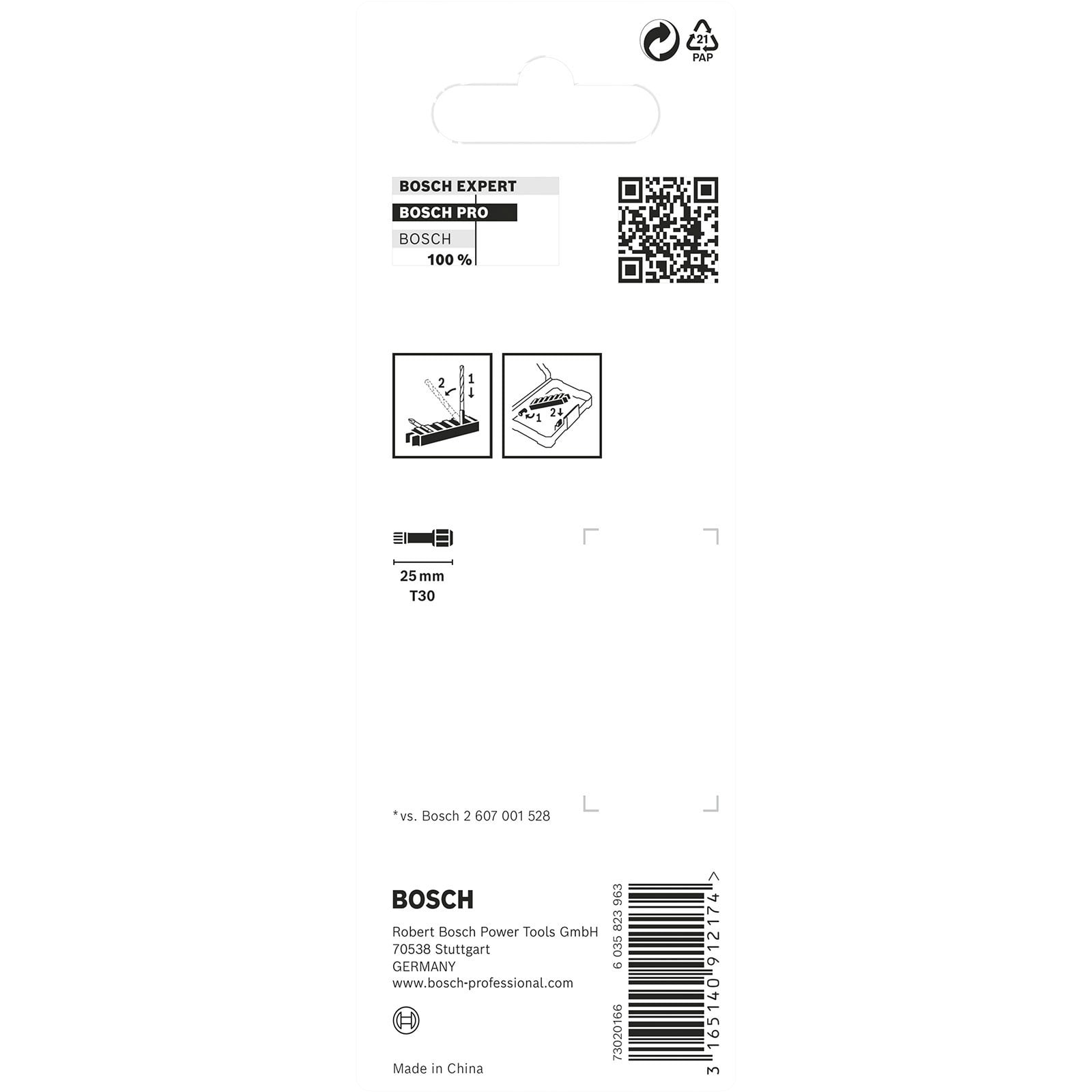 Bosch PRO Torx Impact Bit T30 25 mm 8-częściowy - 2608522382 - 5