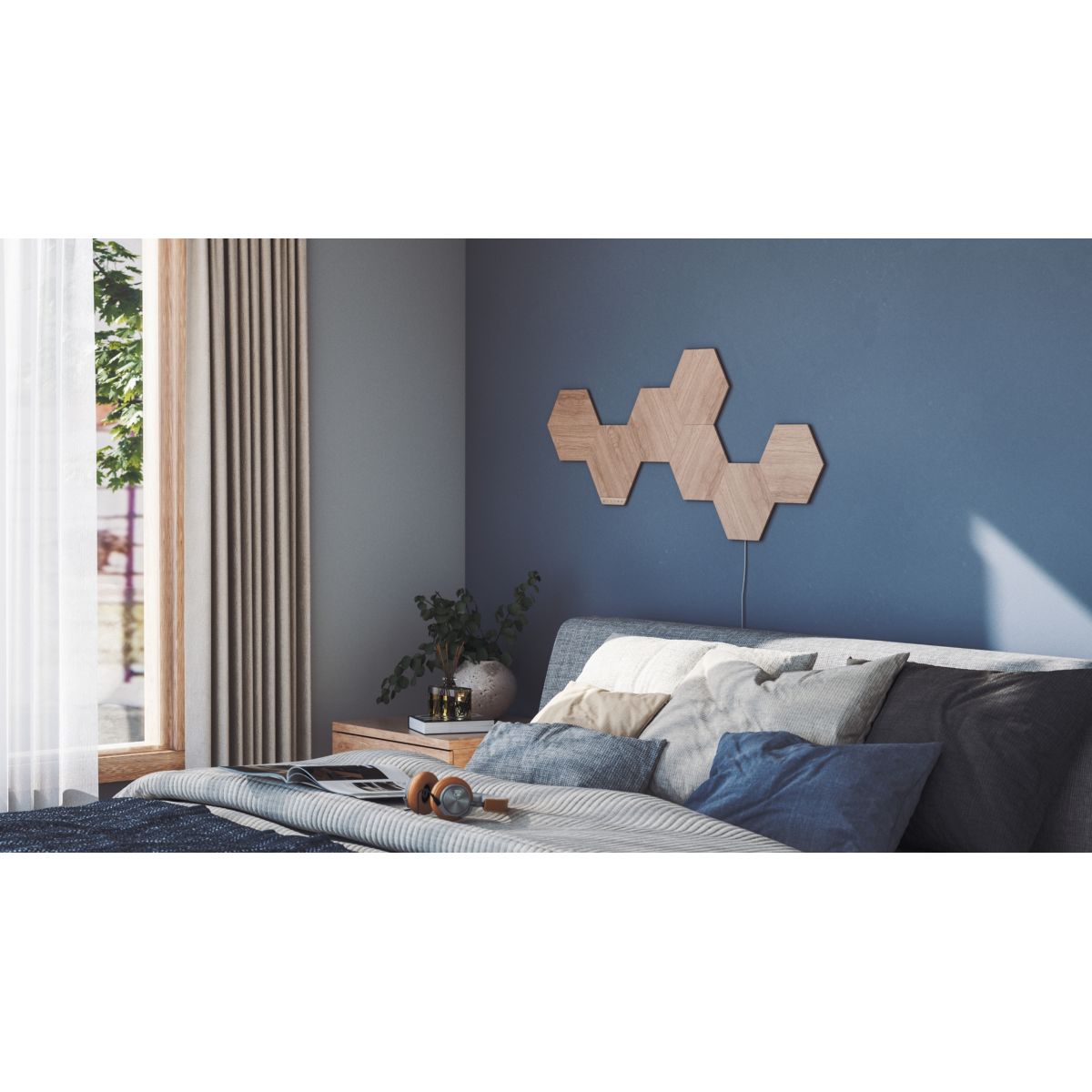 Starter kit esagoni effetto legno Nanoleaf Elements (7 pannelli) - 5