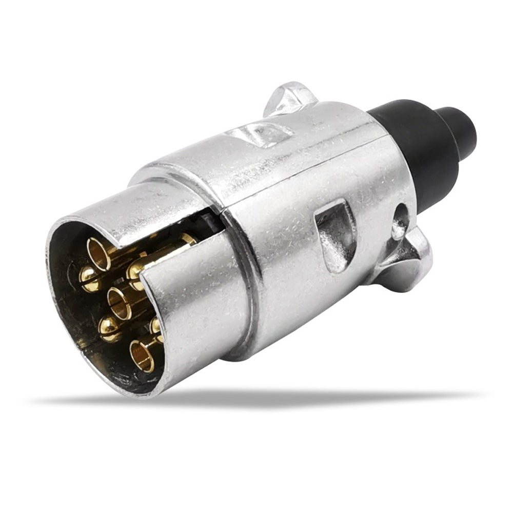 Adattatore Per Spina Rimorchio A 7 Pin Rotondo – Connettore Maschio-Femmina Universale Per Camper E Roulotte