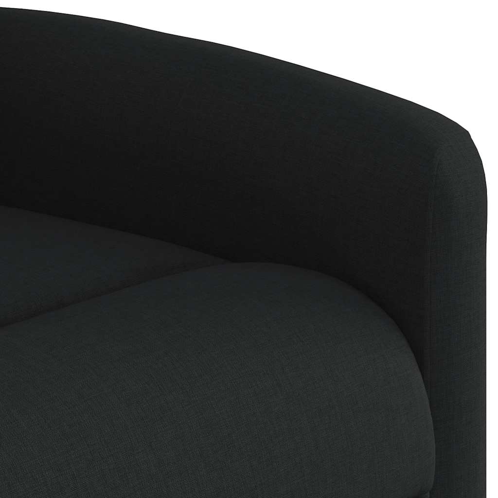 Fauteuil de massage inclinable Noir Tissu - 9