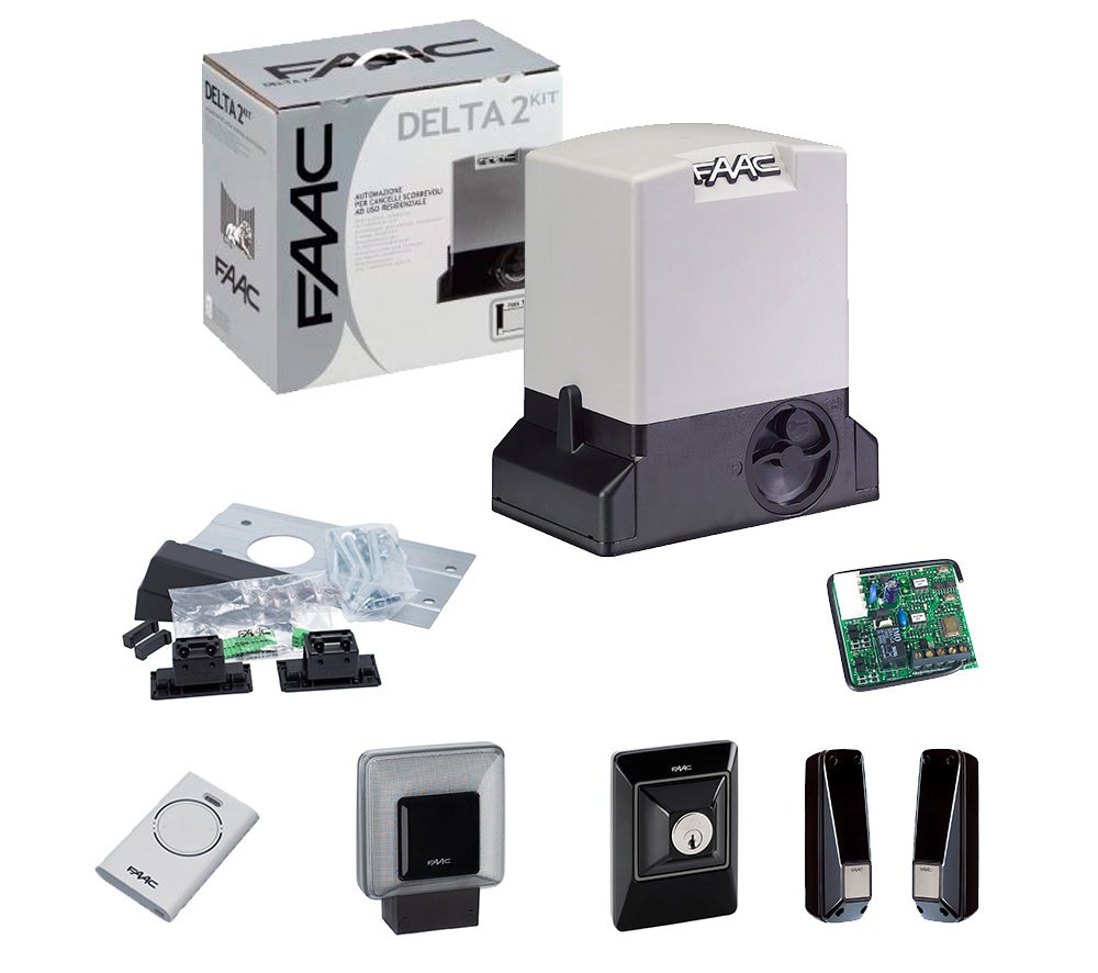 FAAC 740 DELTA 2 KIT 1056303445 Automazione Cancello Anta Scorrevole 500kg 230v - 4