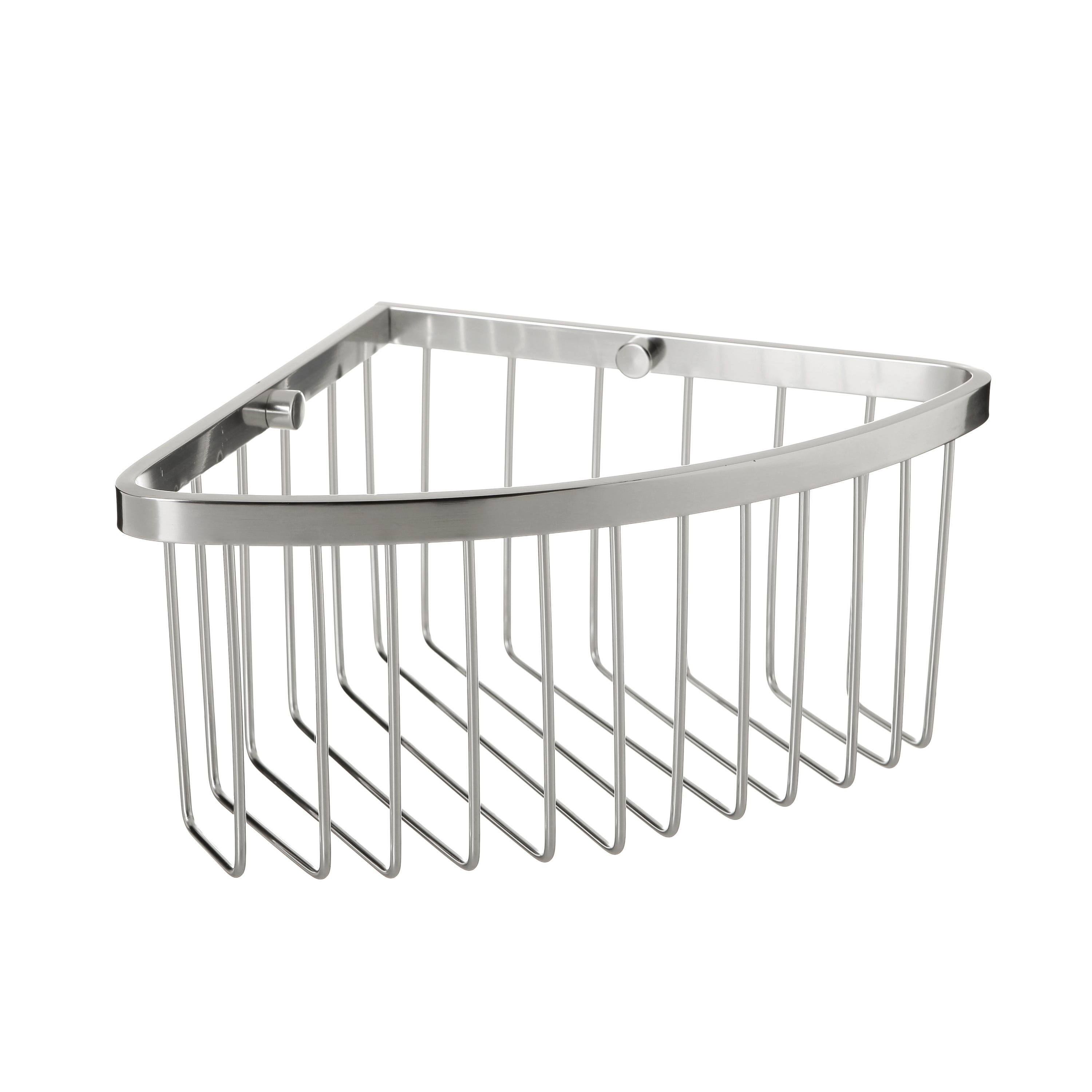 Koszyk kąpielowy Tatay z aluminium srebrny narożny 27x20,5x11,3 cm