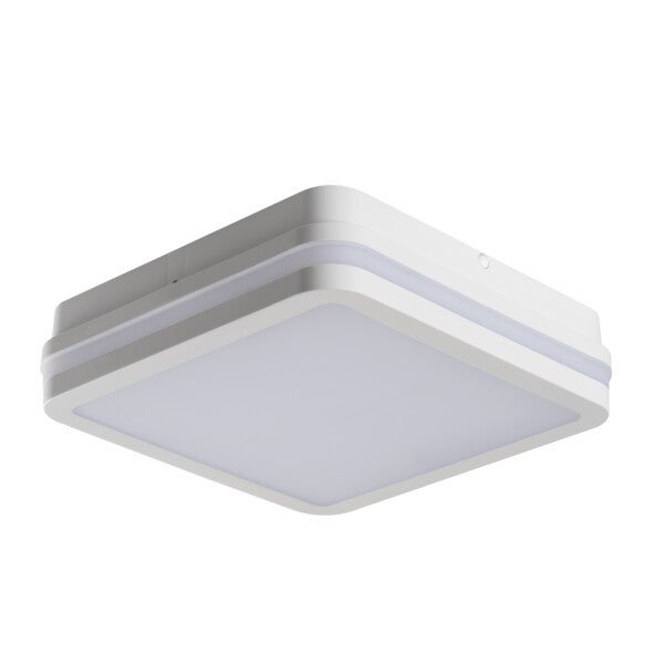 Plafon kwadratowy BENO LED 12 / 18W Odcienie bieli 2000lm biały wym: 5,7 x 22 x 22 cm IP65 Kanlux