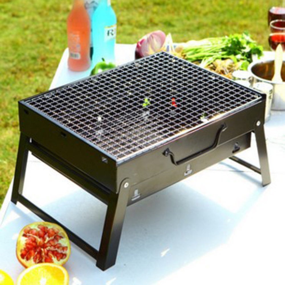 Barbecue/Gril Ovale En Fonte Portable - Charbon De Bois - Neuf