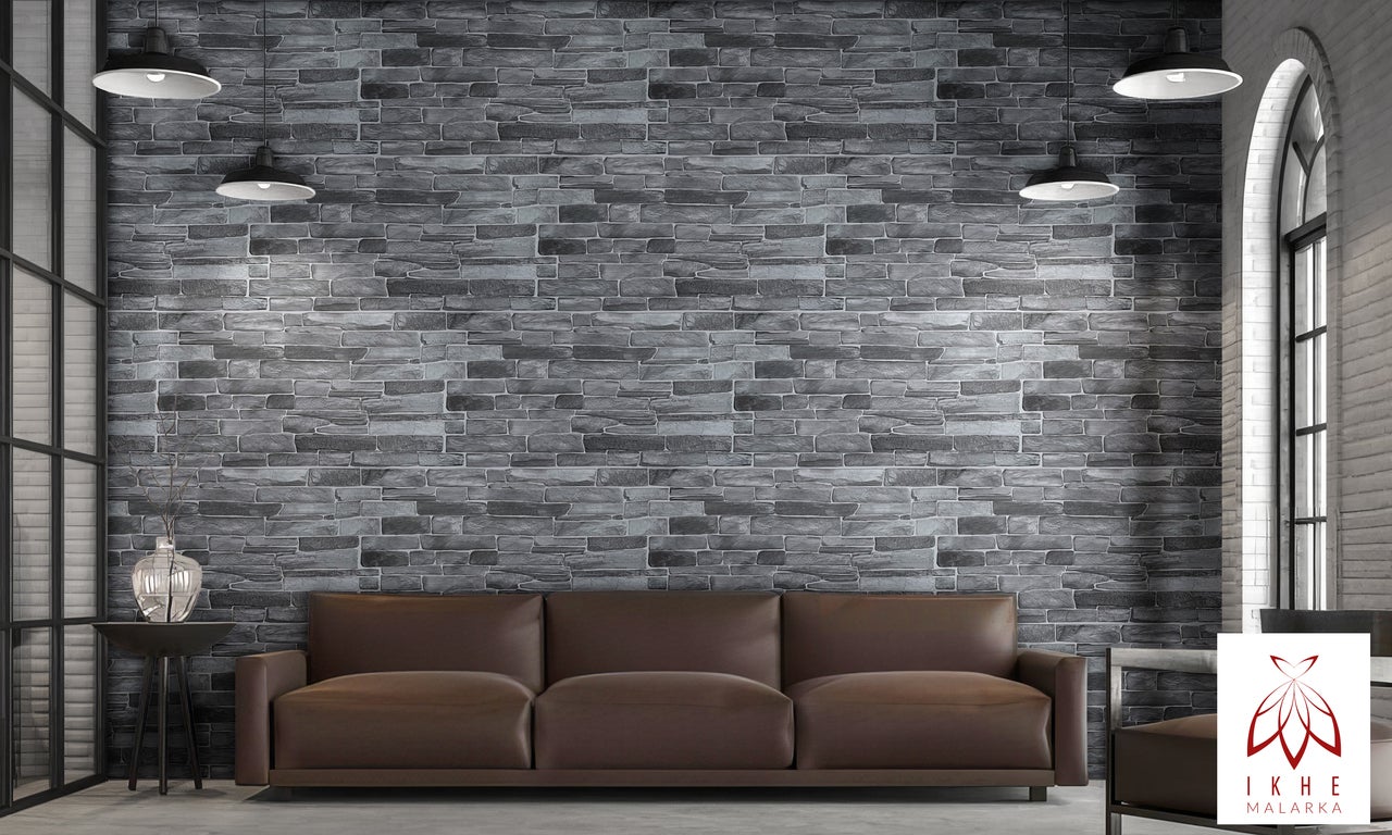10 pièces / 4m² 3D PVC pierre aspect panneaux muraux revêtement mural panneaux de plafond PVC revêtement carreaux imitation CPVC01 - 6