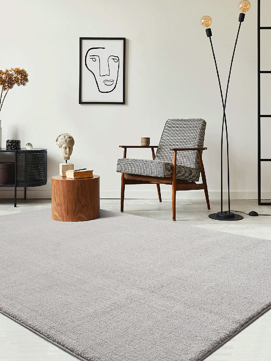 the carpet Relax tapis moelleux à poils courts, dessous antidérapant, lavable à 30 degrés, super soft, aspect fourrure, Sable, 060 x 110 cm - 2