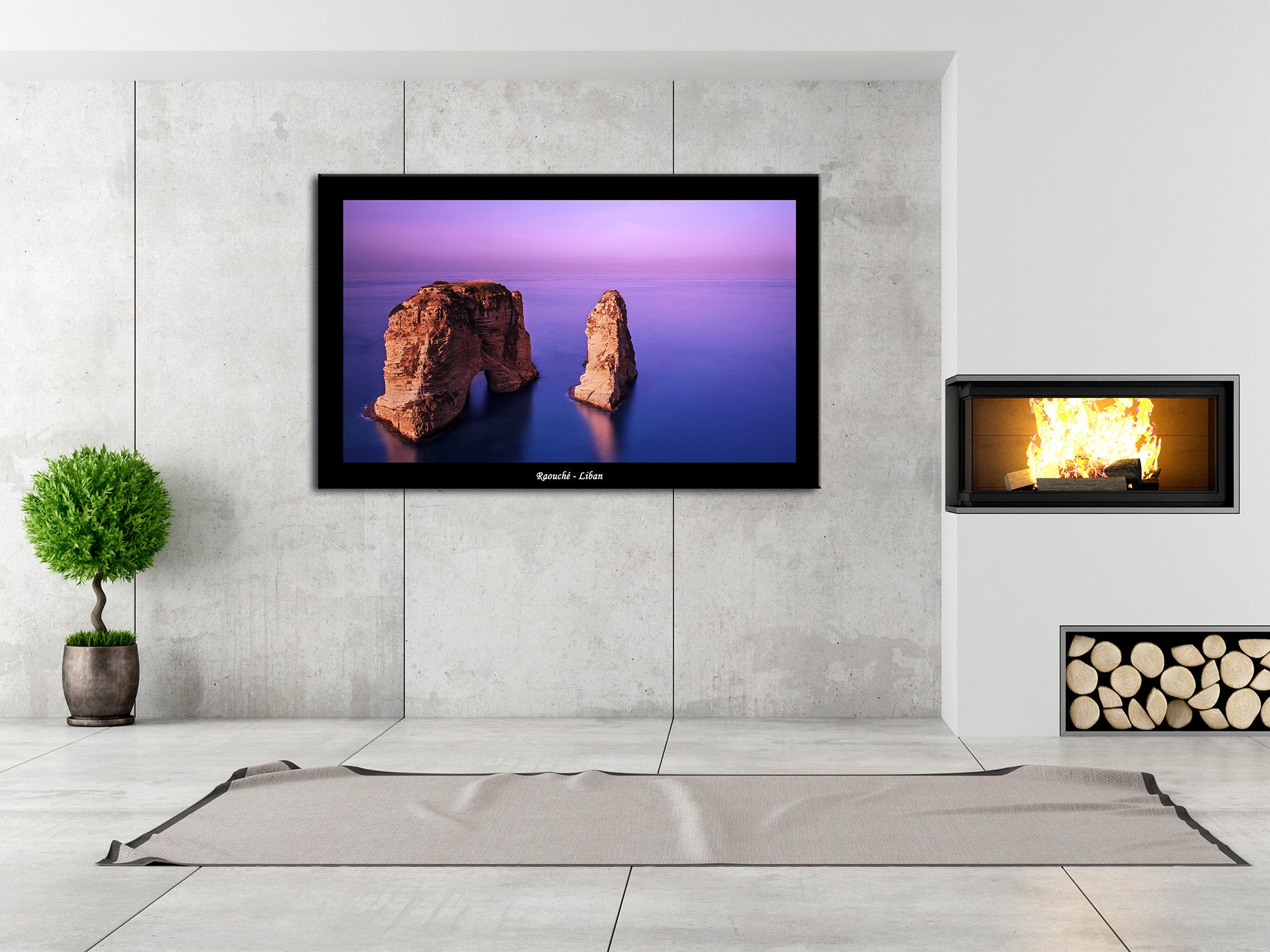 Tableau plexiglas photographie de paysage Raouché - 2