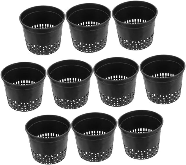 Nattol Lot de 3 Pots de Fleurs Ronds en céramique avec Trou de Drainage et Soucoupe pour intérieur avec Texture inspirée du nid d'abeille, Taille S à M, Bleu Marine