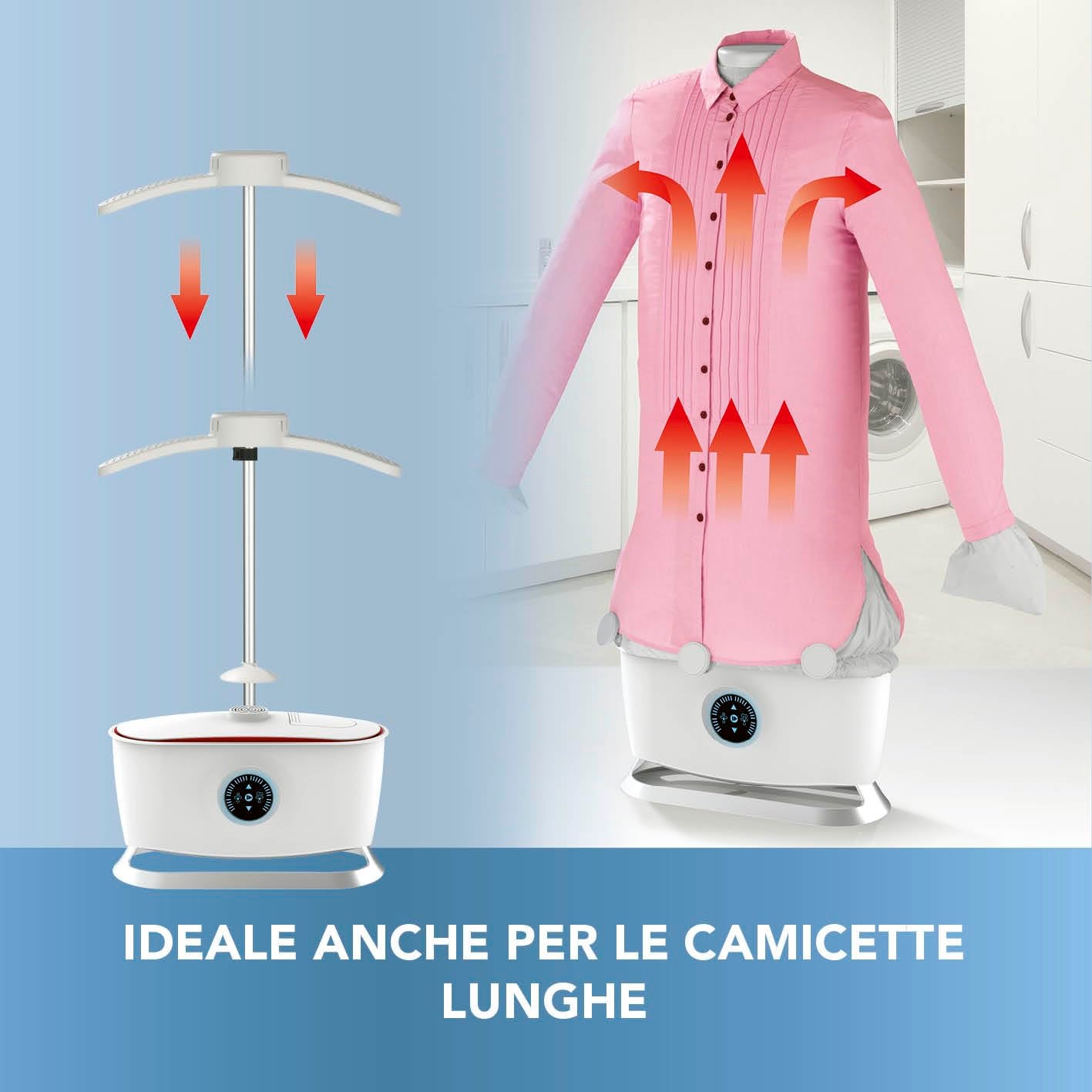 Ferro Da Stiro Automatico A Vapore Portatile Con Telecomando, Asciuga E Stira Camicie Senza Pieghe, Per Casa E Viaggio