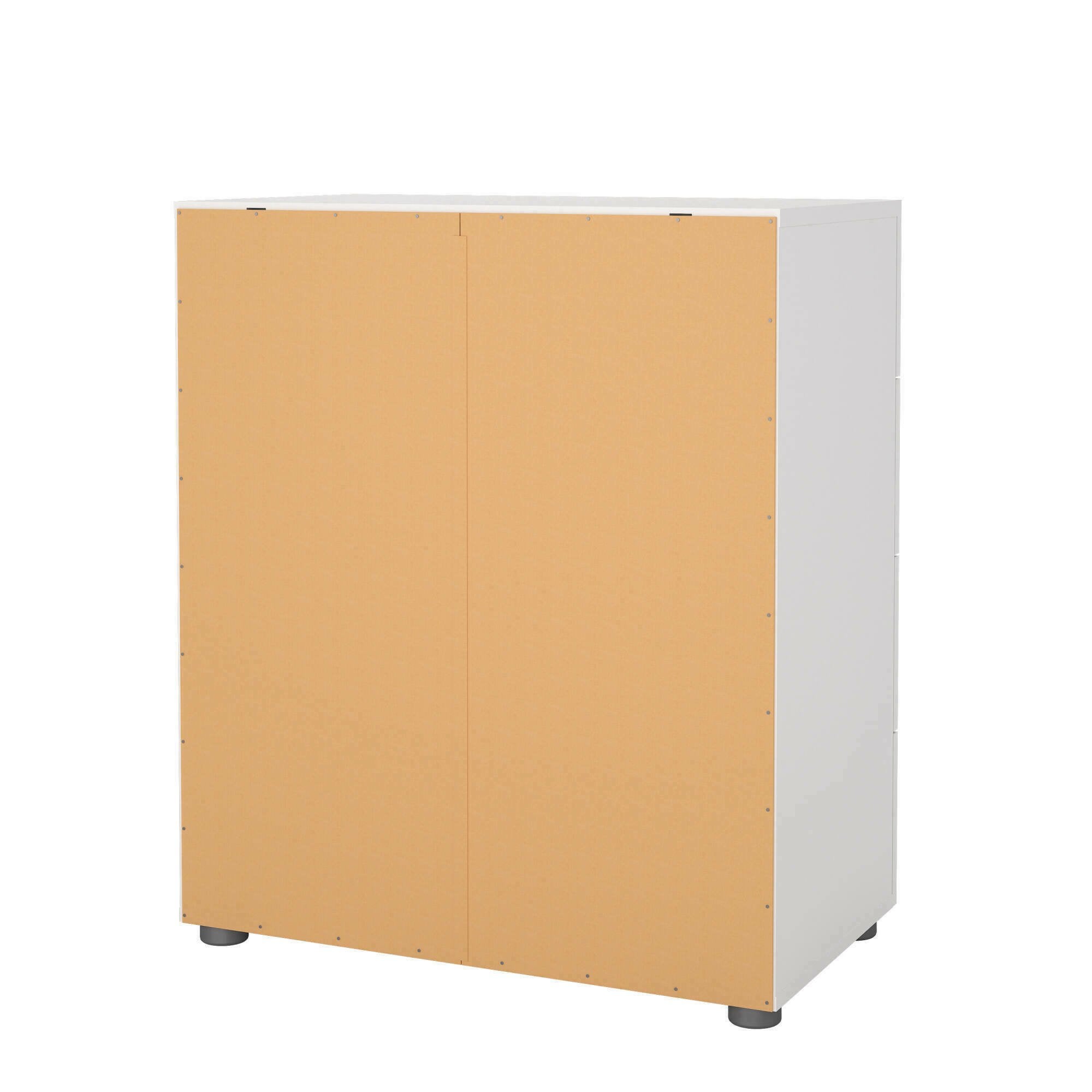 Commode Aramis, Commode polyvalente, Commode de chambre, Meuble avec tiroirs, 70x40 h82 cm, Blanc - 8