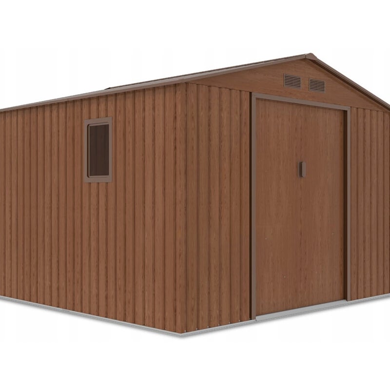 Domek Ogrodowy Narzędziowy na Narzędzia Szopa HUDSON 277x255cm Metalowy 1 szt