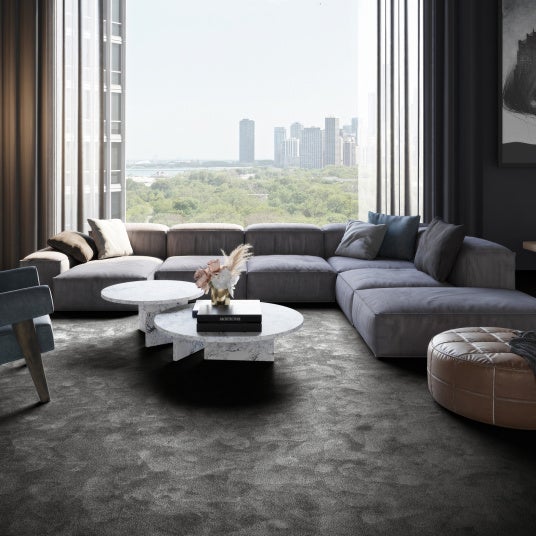 Moquette douce - Hypnose - Noir velours - Echantillon 15 x 20 cm - 3