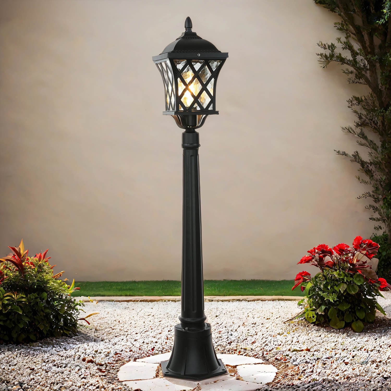 Lampa ogrodowa stojąca Tay czarna 1xE27x60W IP23 wym: 112 x 18 x 18 cm aluminium Nowodvorski Lighting