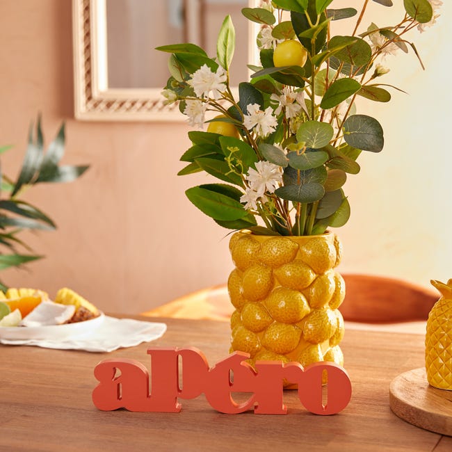 ATMOSPHERA Tavolo Yuca Arancione - Tavolino Decorativo L27,5 Cm Per Interni - Foto 6