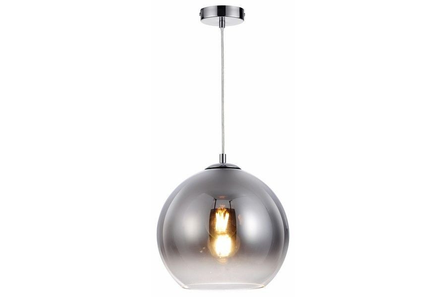 Lampa wisząca Castilo chromowana 1xE27x40W wym: 120 x 25 x 25 cm szkło Reality