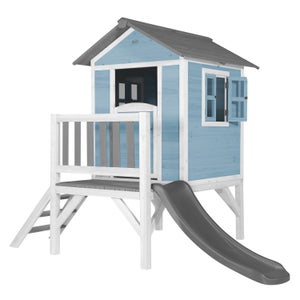 Cabane Sur Pilotis M22G Avec Toboggan 175 Cm – Bois FSC – Plateforme 90 Cm – Maison De Jeu Extérieure 310x197x242 Cm – Dès 3 Ans