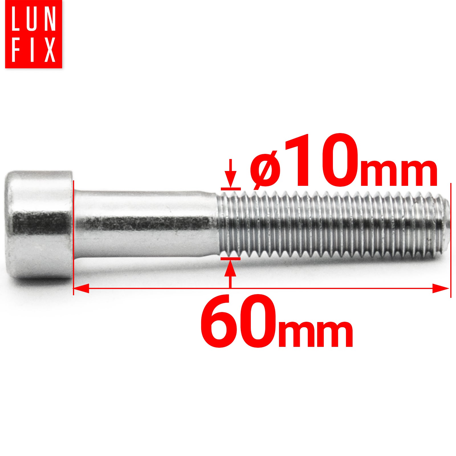 Śruba imbusowa DIN 912 M10 60 mm kl. 8.8 1kg