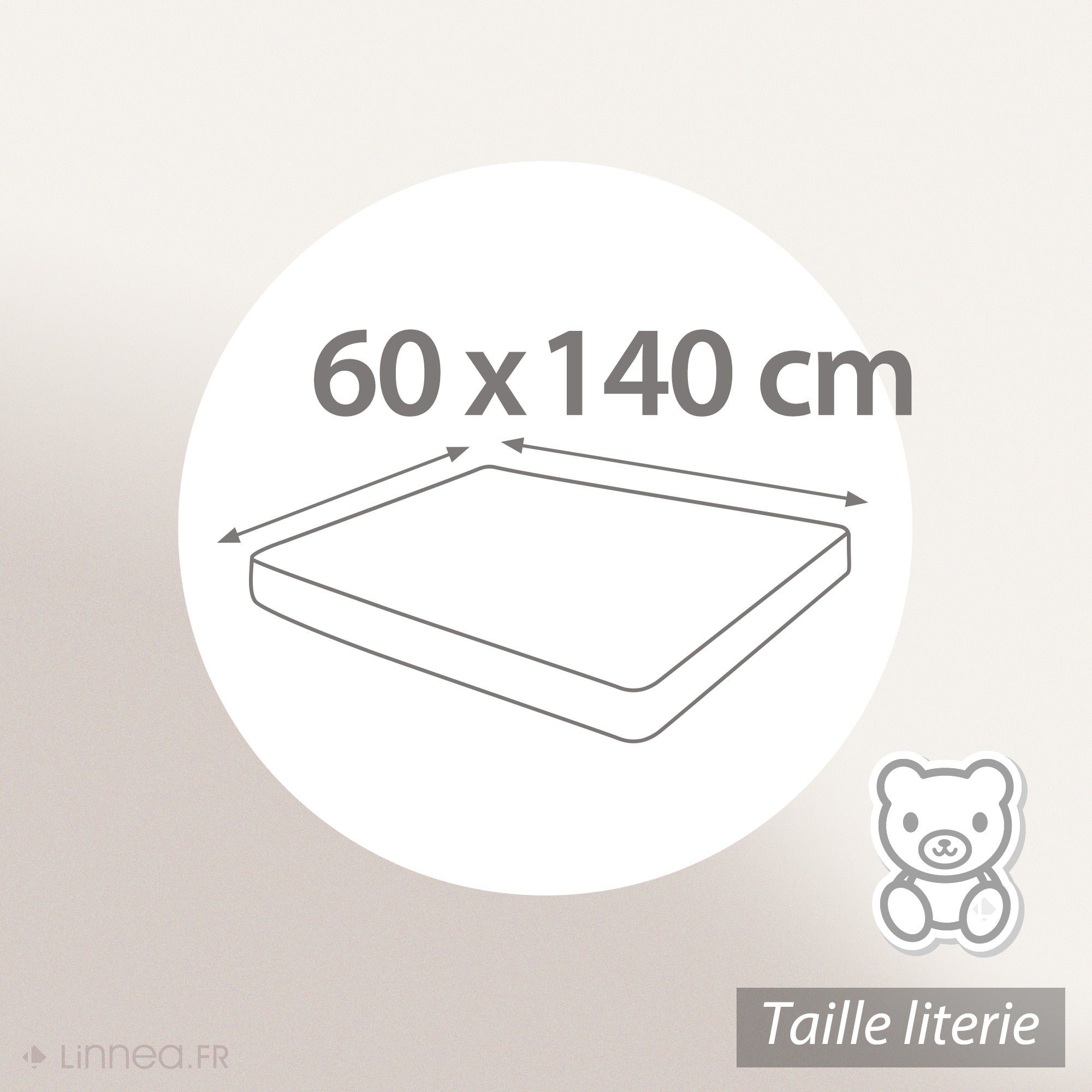 Protège matelas imperméable ANTONY 60x140 cm bonnet 15 cm coton enduction acrylique - 6