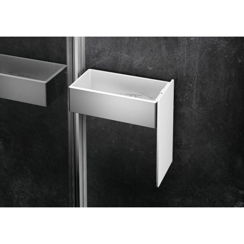 Mensola da parete contemporanea wotan in rovere e nero 150 cm PUMP