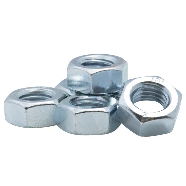 Écrou hexagonal zingué 6 pans Viswood Classe 8 Ø 10mm (lot de 7 écrous)