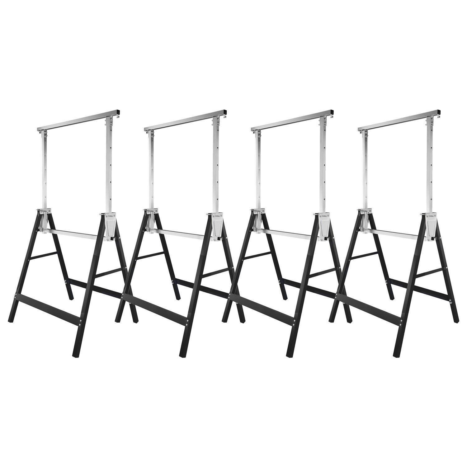 4 caballetes de andamio, caballetes plegables, caballetes de trabajo, andamios de trabajo, caballetes de soporte