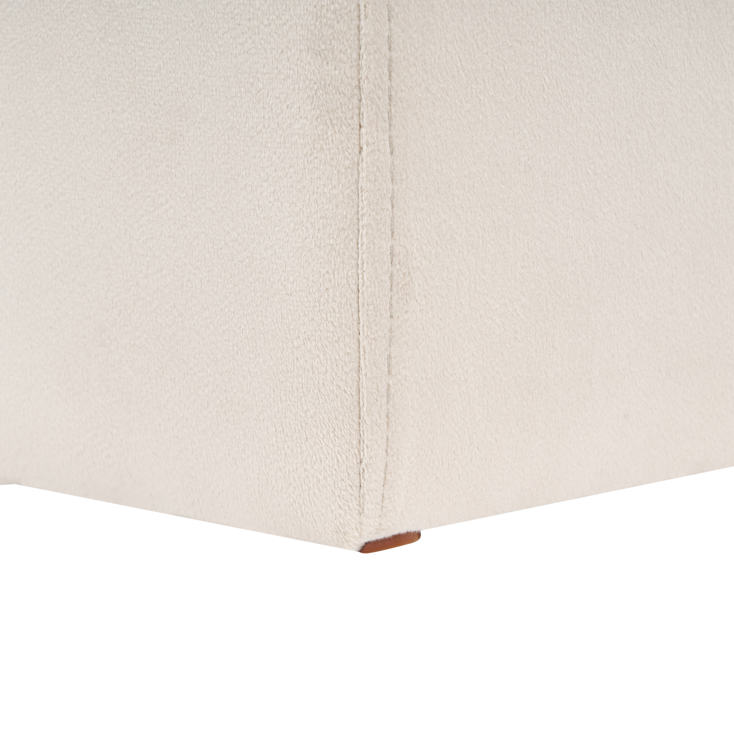 Pouf MODOC Velluto Beige 35 cm 42 cm 42 cm - 7