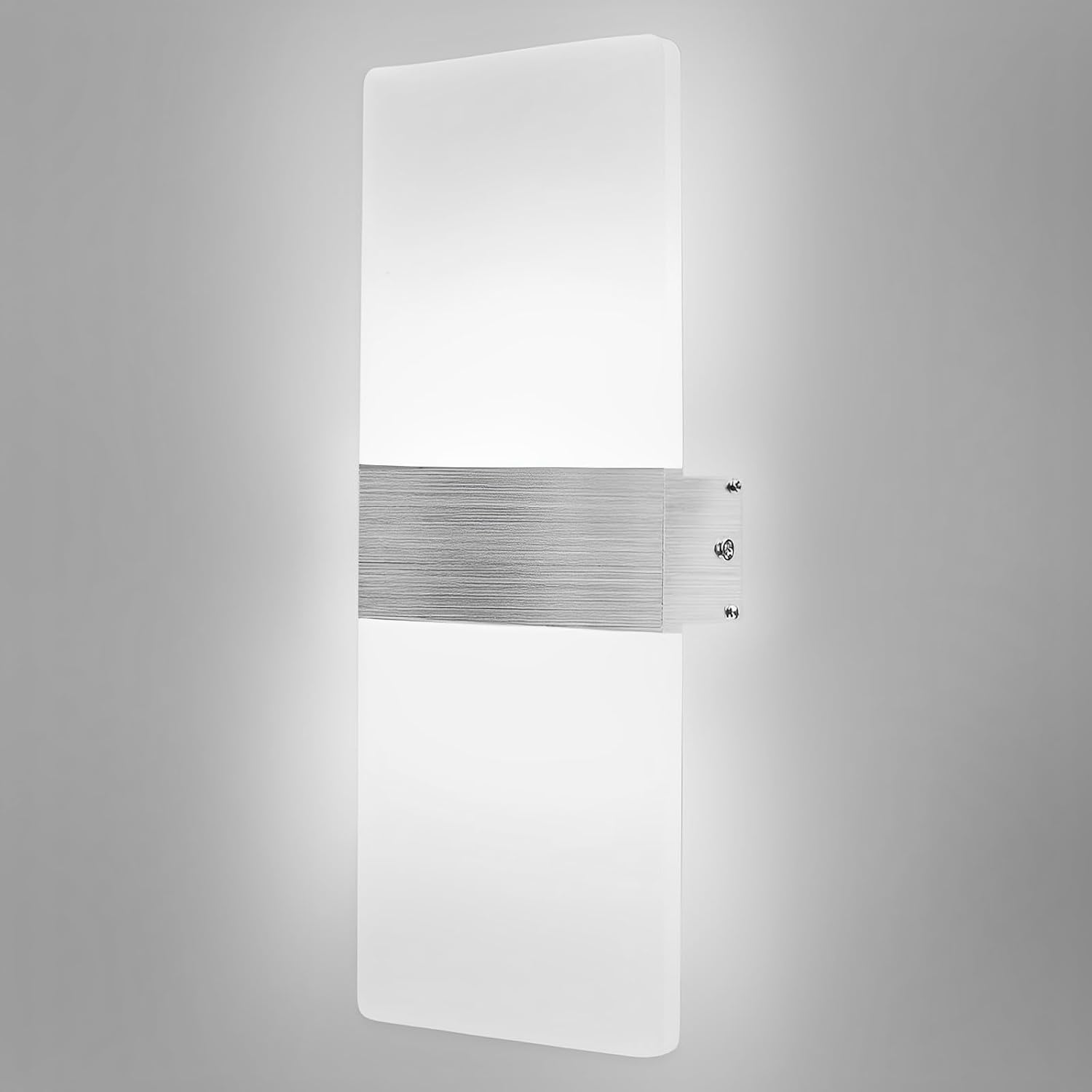 Sxtiger Applique Murale LED Moderne Intérieur, Applique Murale Acrylique Givré 10W, Pour Eclairage Escaliers Salon Chambre Couloir, Lumière Chaude 3000K, Or