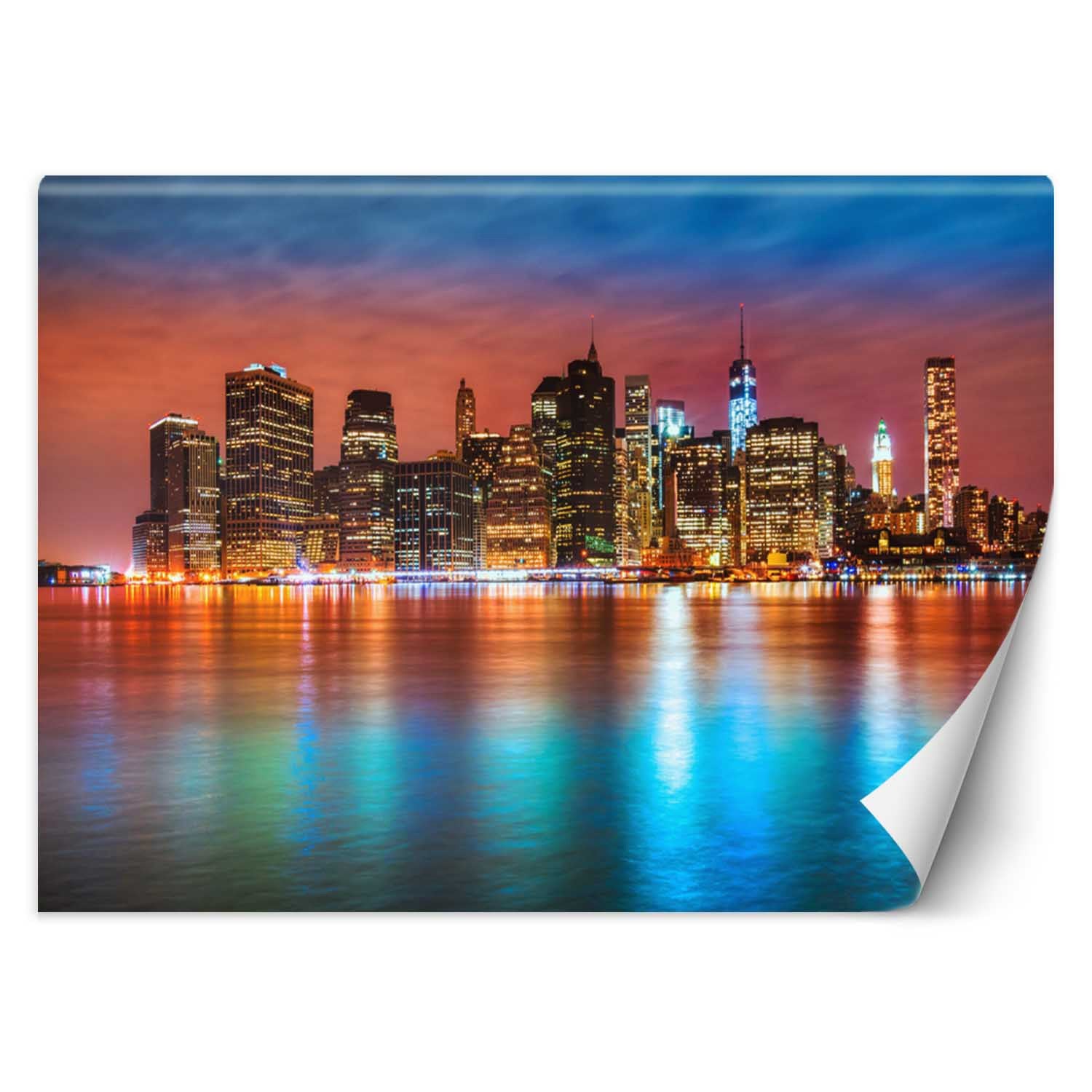 Fototapeta, Manhattan nocą 150x105
