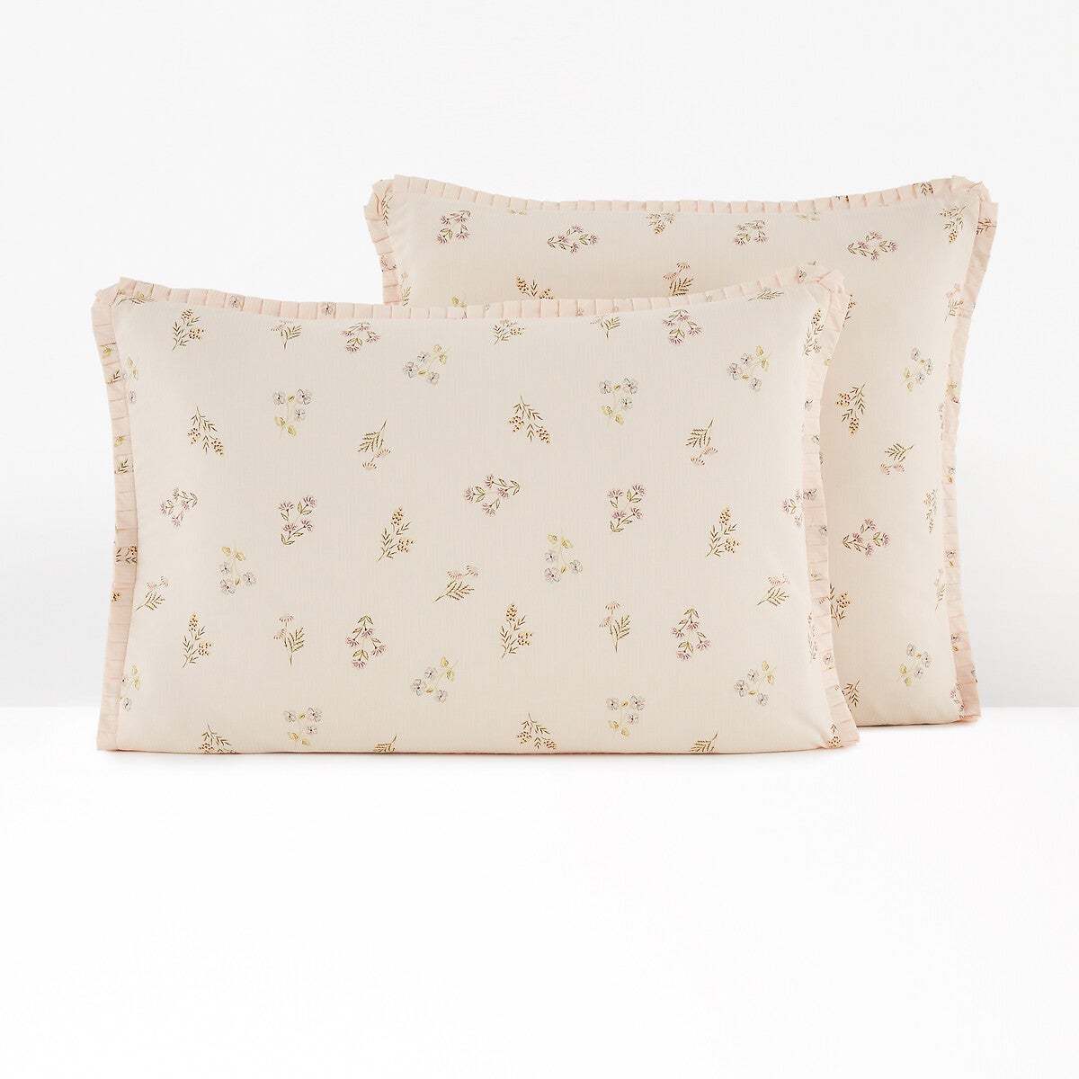 Taie D'Oreiller 50X70 Cm Satin De Coton Imprimé Floral[p6042