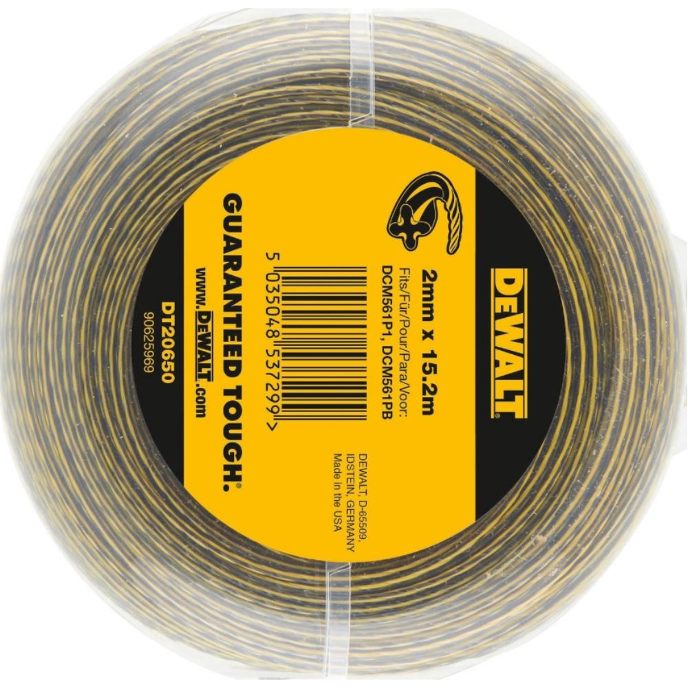 Recharge fil 2mm x 15.2m DEWALT pour coupe-bordure/ débrousailleuse - DT20650-QZ - 6