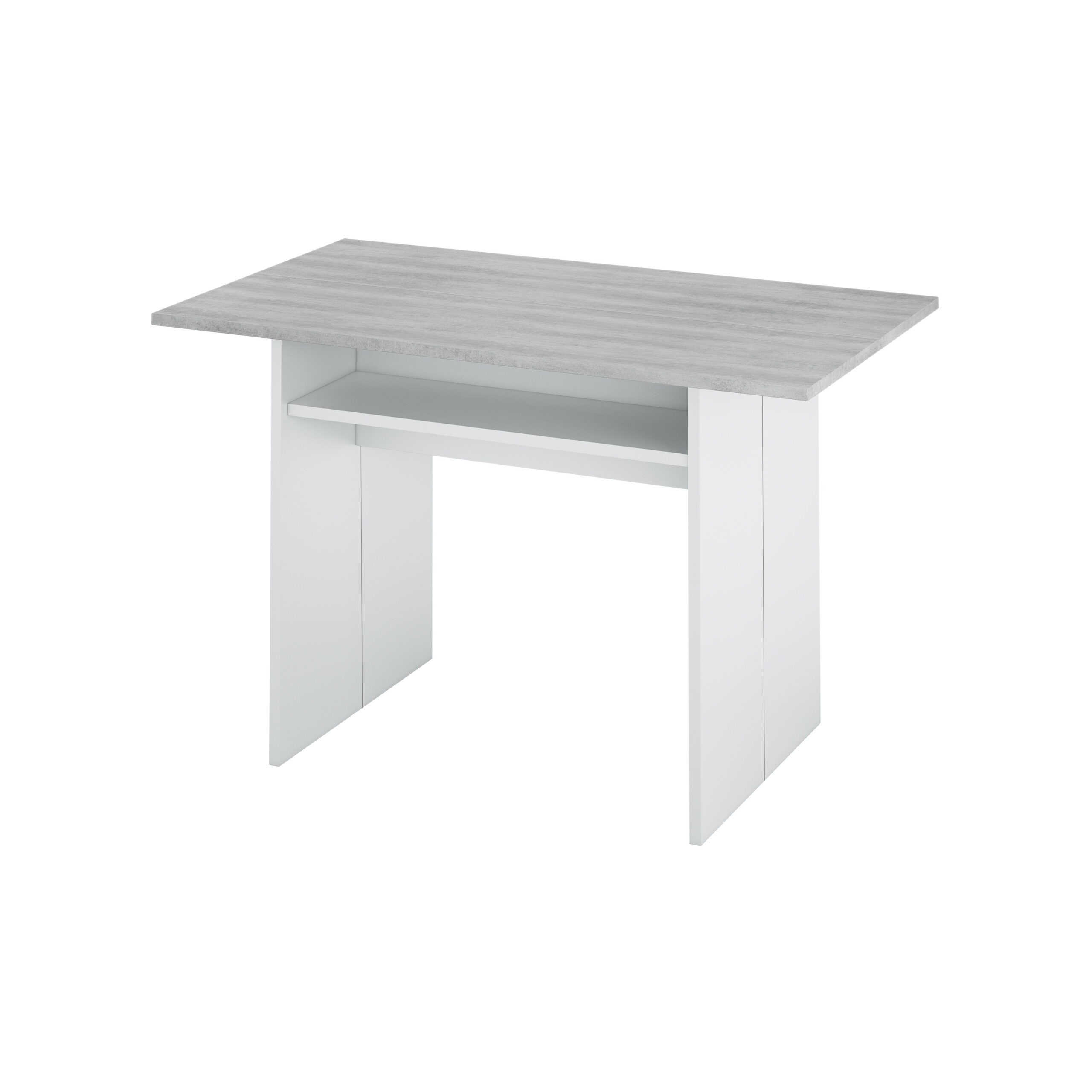 Leroy Merlin Mesa Consola Desplegable Way- Artik Y Cemento Blanco 