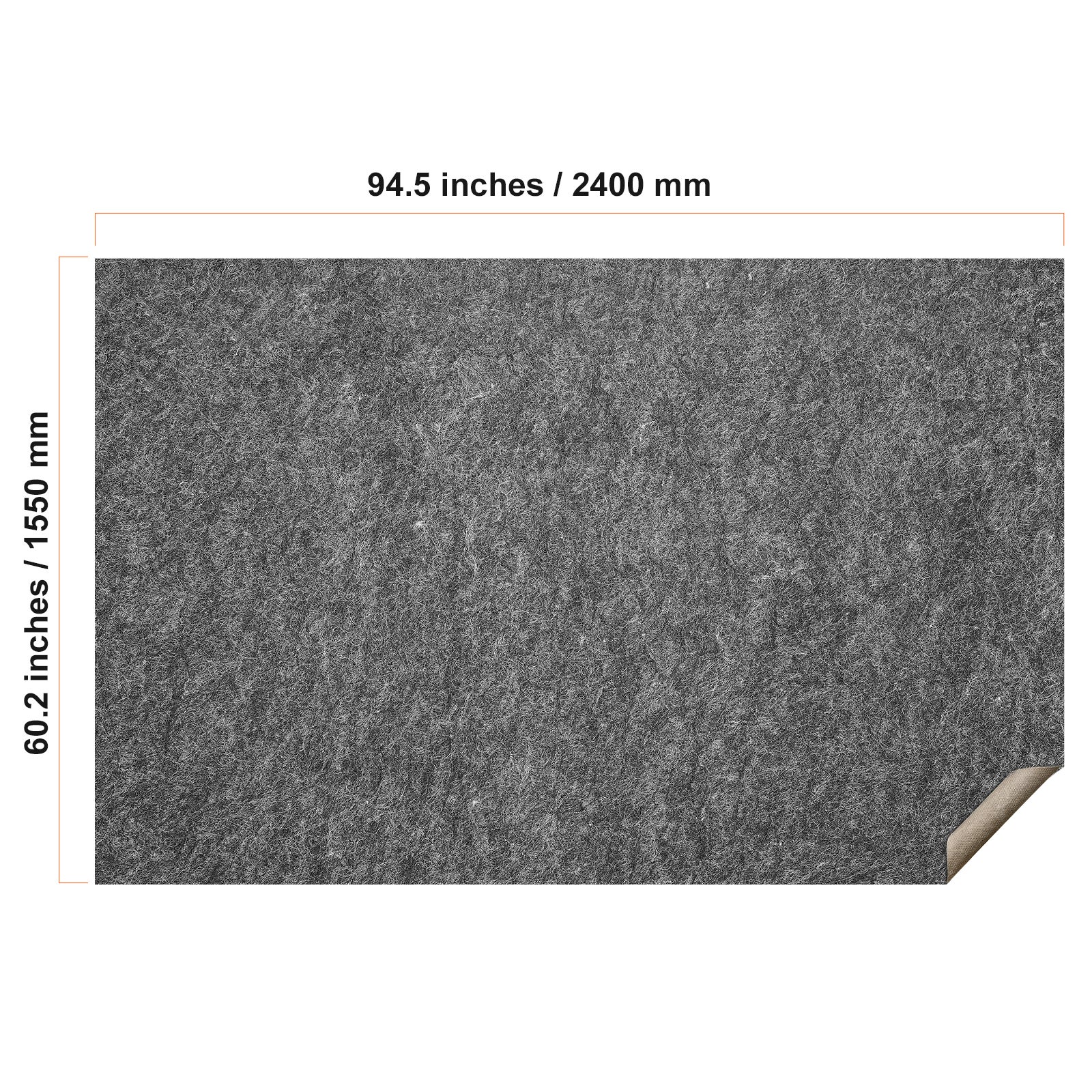 Tapis antidérapant pour tapis,SucceBuy 60,2 x 96