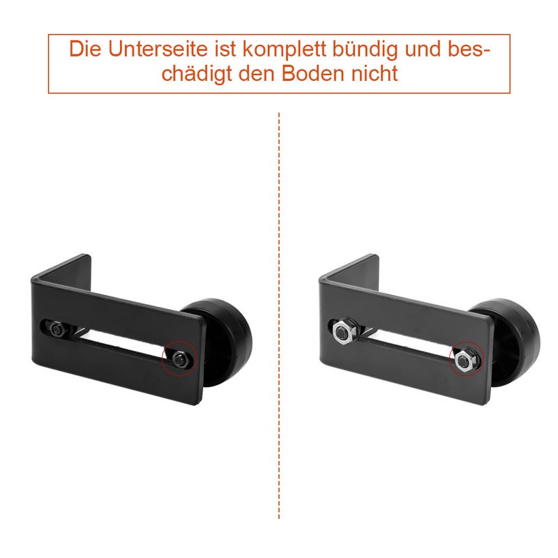 Rail Porte Coulissante Quincaillerie pour porte coulissante à fixation murale pour porte coulissante Quincaillerie réglable - 5