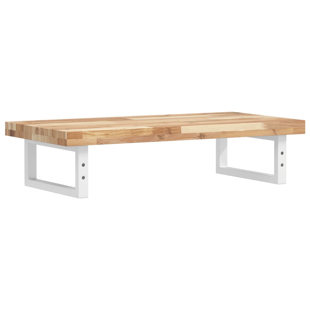 Maison Exclusive - Ripiano a Parete per Lavabo in Acciaio e Massello di Acacia - 5