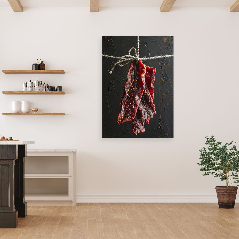 Obraz do kuchni restauracji baru jadalni, Suszona wołowina mięso 70x100 - 2